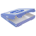 Pizzakarton (30 x 30 x 4 cm) einseitig bedruckt 4/0-farbig (CMYK)