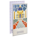 Postkarte, 12,5 x 23,5 cm, mit partieller Glitzer-Lackveredelung