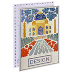 Postkarte, DIN A5 (14,8 x 21,0 cm), mit partieller Glitzer-Lackveredelung
