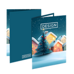 Postkarte, gefalzt auf DIN A7, 4-seitig