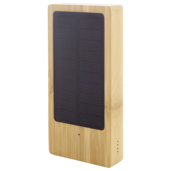 Powerbank Solar Bambus