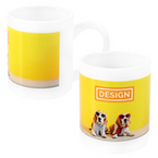 Tasse bedruckt von vorn und seitlich