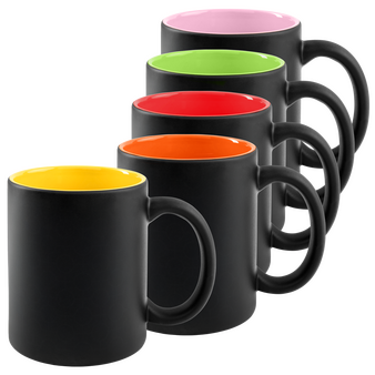 Schwarze Tasse f&uuml;r Lasergravur