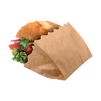 Snackbeutel, natur, mit brot