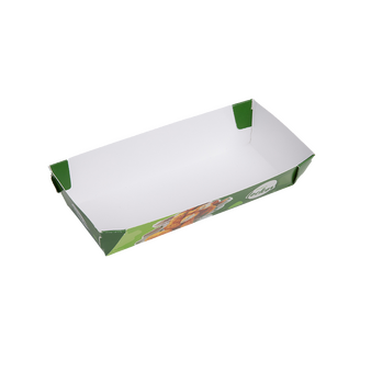 Snackschale (17,7 cm x 6,7 cm x 4 cm) einseitig bedruckt 4/0-farbig