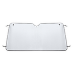 Sonnenschutz für Auto-Frontscheibe, beidseitig aus Aluminium, Silber