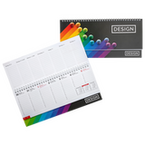 Tischkalender mit verlängerter Rückpappe