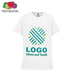 TOPSELLER Kinder-T-Shirt Basic, wei&szlig; - Fruit of the Loom, mit einer Druckposition