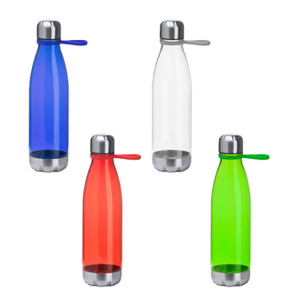 Transparente Sportflasche 700 ml, Personalisierung auf Anfrage