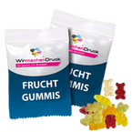 Vegane smart Gummibärchen 10g Tütchen, 4/4 farbig beidseitig bedruckt