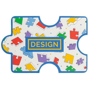 Visitenkarte Puzzleteil, 85 x 55 mm, 1-seitig, 4/0-farbig CMYK