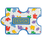 Visitenkarte Puzzleteil, 85 x 55 mm, 1-seitig, 4/0-farbig CMYK