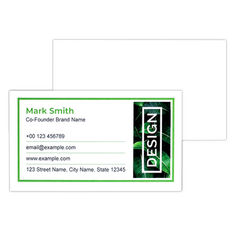 Visitenkarten quer 4/0 farbig 90 x 50 mm (einseitiger Druck), Offsetkarton