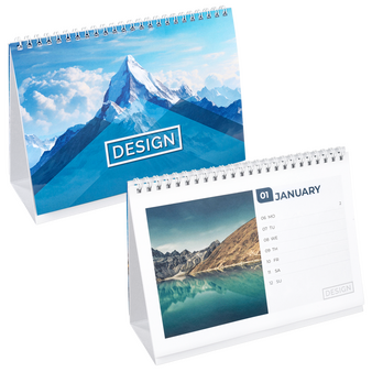 Wochentischkalender zum Aufstellen 58 Seiten (52 Wochen + Deckblatt + 2 Zusatzblätter) DIN A4 quer (297 x 210 mm)