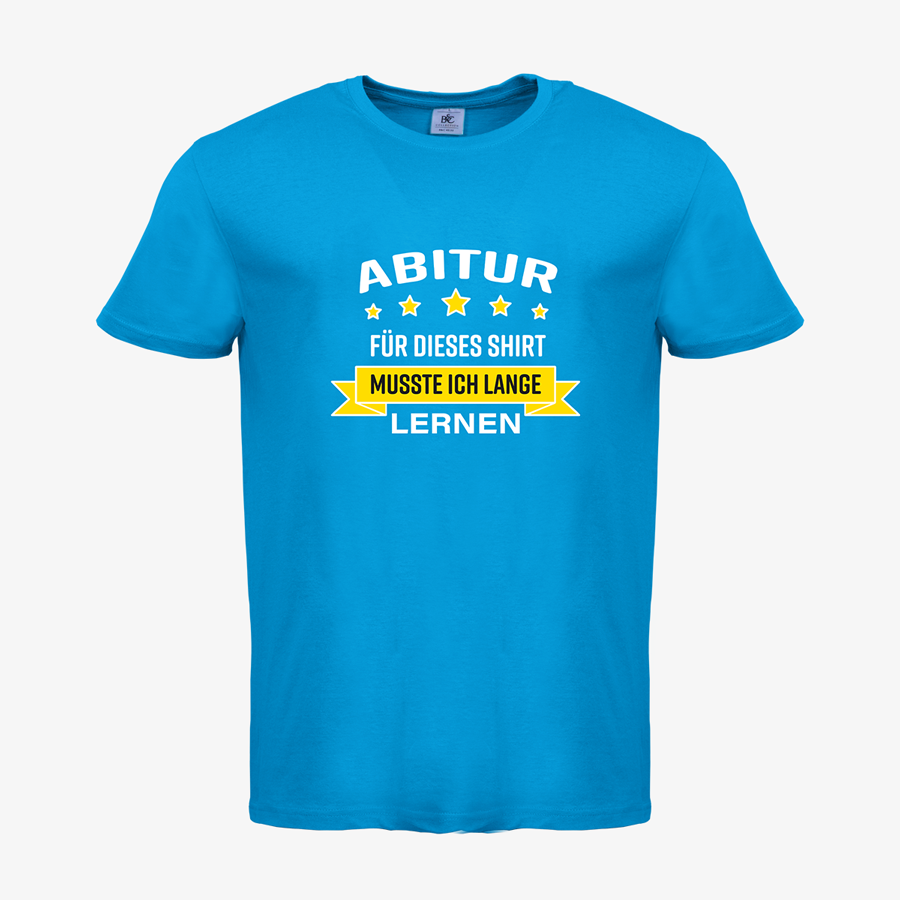 Basic-T-Shirt für Herren von B&C Collection, mit Abitur-Standardmotiv