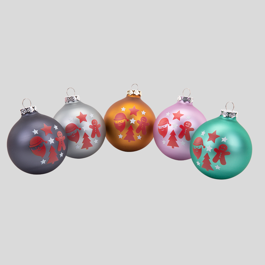 individuell bedruckte Christbaumkugeln aus Glas mit Ihrem Motiv