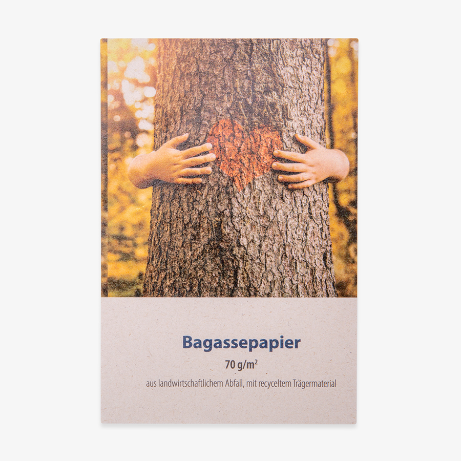 Individuelle Etiketten und Aufkleber aus umweltfreundlichem Bagassepapier