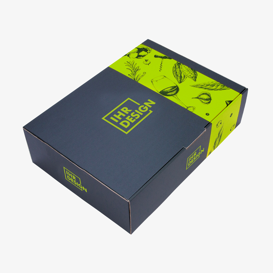Personalisierbare Präsentbox im Wunschdesign, zugeklappt