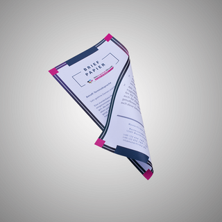Klassisches Briefpapier in DIN lang mit individuellem Druckmotiv auf beiden Seiten