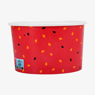 Hochwertiger 200-ml-Eisbecher, individuell bedruckt, mit SUPD-Kennzeichnung