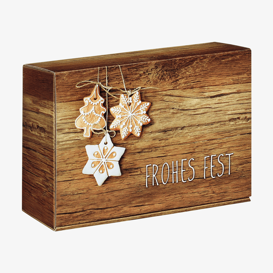 Kleine Geschenkbox (22 x 14,9 x 7,5 cm) mit Motiv