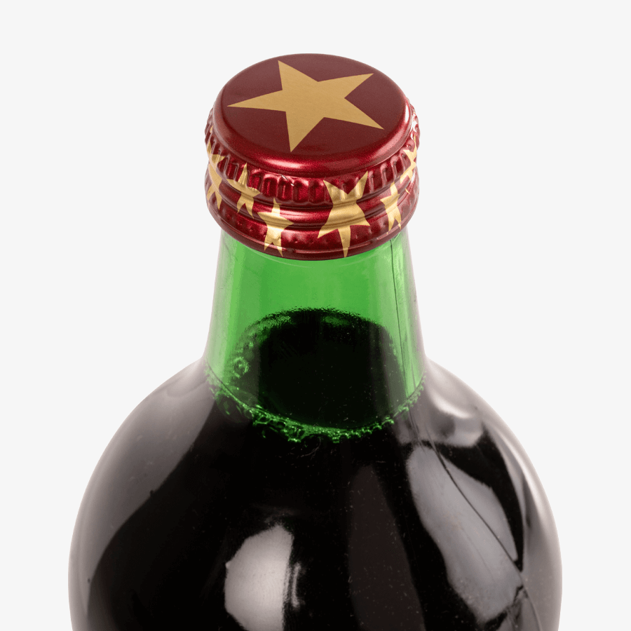 Personalisierter Glühwein in 1 l Flasche, erhältlich ab sechs Flaschen