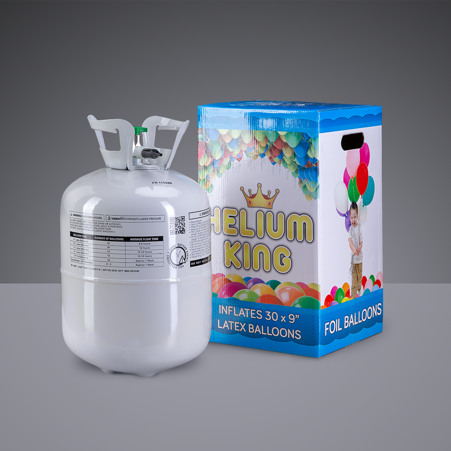 Ballongas Helium, Flasche und Verpackung 