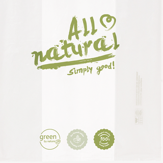 Detailansicht All-natural-Design auf Hemdchentragetasche (32 x 18 x 55 cm)