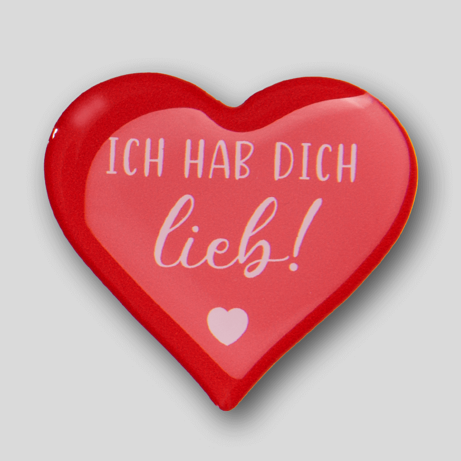 Herzförmiger 3D-Gel-Aufkleber mit individuellem Druck