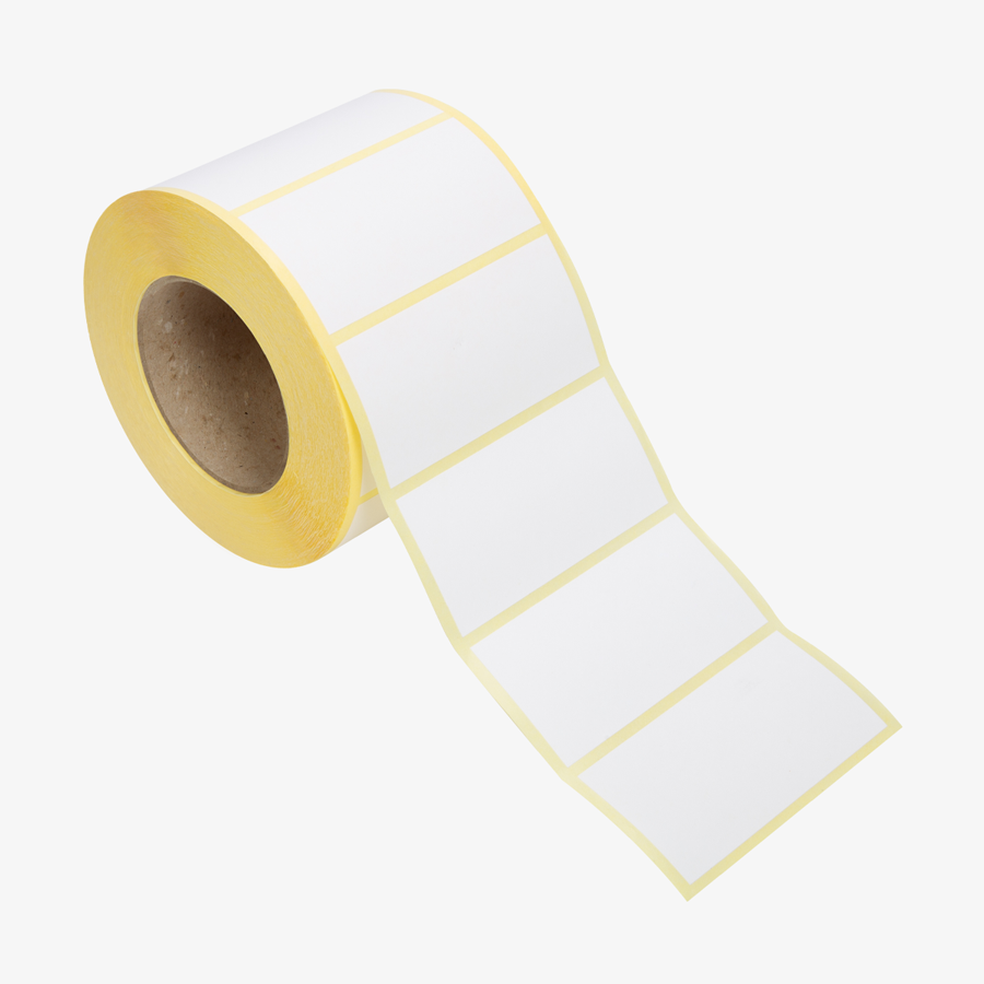 Nachträglich bedruckbare Inkjet-Etiketten auf Papier im Format 102 x 51 mm