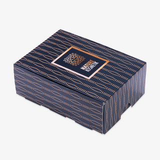 Klappdeckelschachteln im Corporate Design im Format 14,8 x 10,5 x 5,5 cm