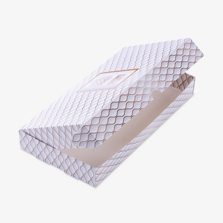 4/0-farbig bedruckte Klappdeckelschachtel mit den Maßen 21 x 10,5 x 2,9 cm