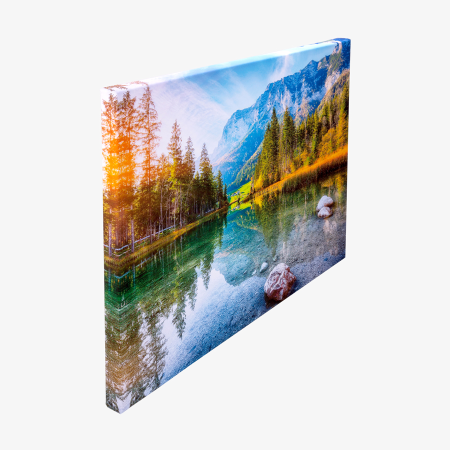 Individueller Fine Art Print auf Leinwand im Querformat, aufgespannt auf Holz-Keilrahmen mit 4 cm Tiefe