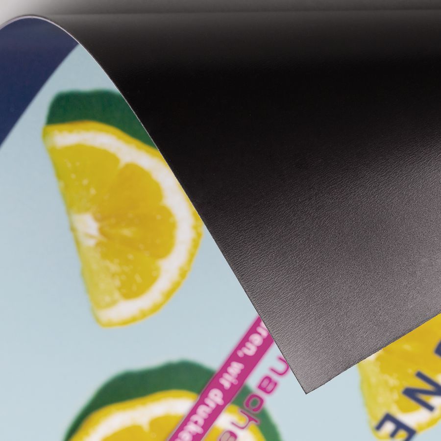 Farbig bedruckte Magnetfolie, Detailansicht