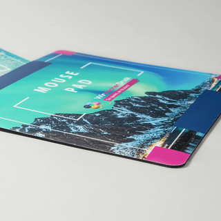 Individuell bedrucktes und rutschfestes Kunststoff-Mousepad im Detail