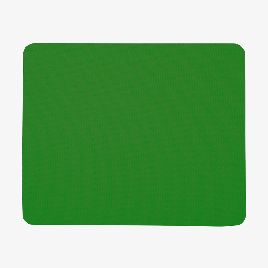 Grünes Textil-Mousepad (22 x 18 cm, unveredelt) mit rutschfester Unterseite