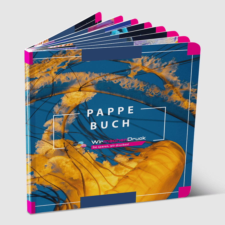 Pappbilderbuch quadratisch mit abgerundeten Ecken