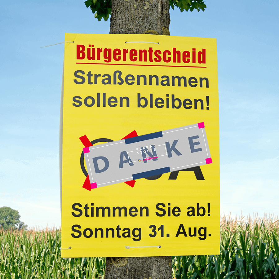 Aufkleber für Spezialanwendungen: individuelle Plakatstörer