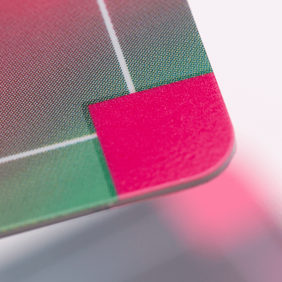Bedruckte Plastikkarten mit UV-Lack