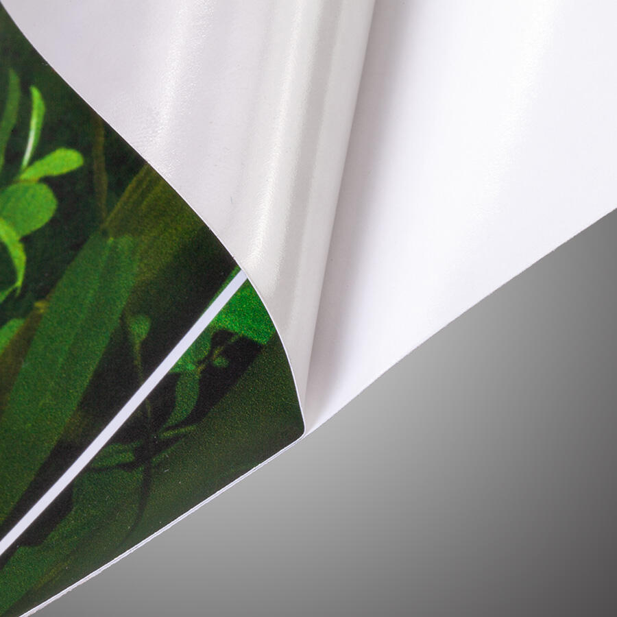 Detailansicht einer abgezogenen PVC-freien Klebefolie