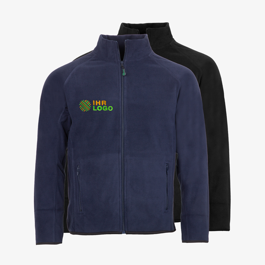 Fleecejacken von Result Core aus recyceltem Material, individuell bestickt