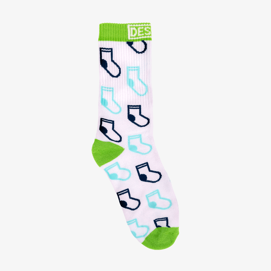 Klassische Socken im individuellen Design mit frottierter Innenseite