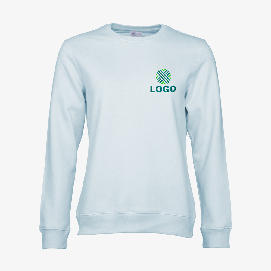 Premium-Sweatshirt für Damen von B&C Collection mit individueller Stickerei
