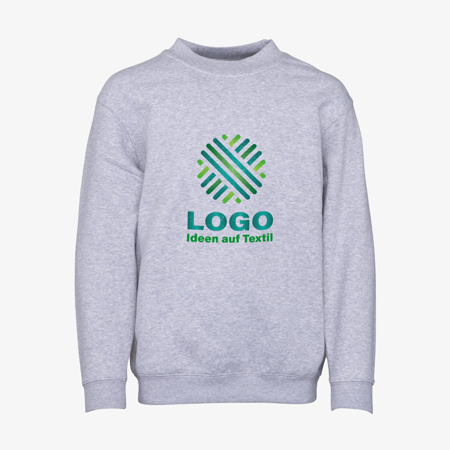 Basic-Sweatshirt für Kinder von B&C Collection, mit Digitaldruck auf der Vorderseite