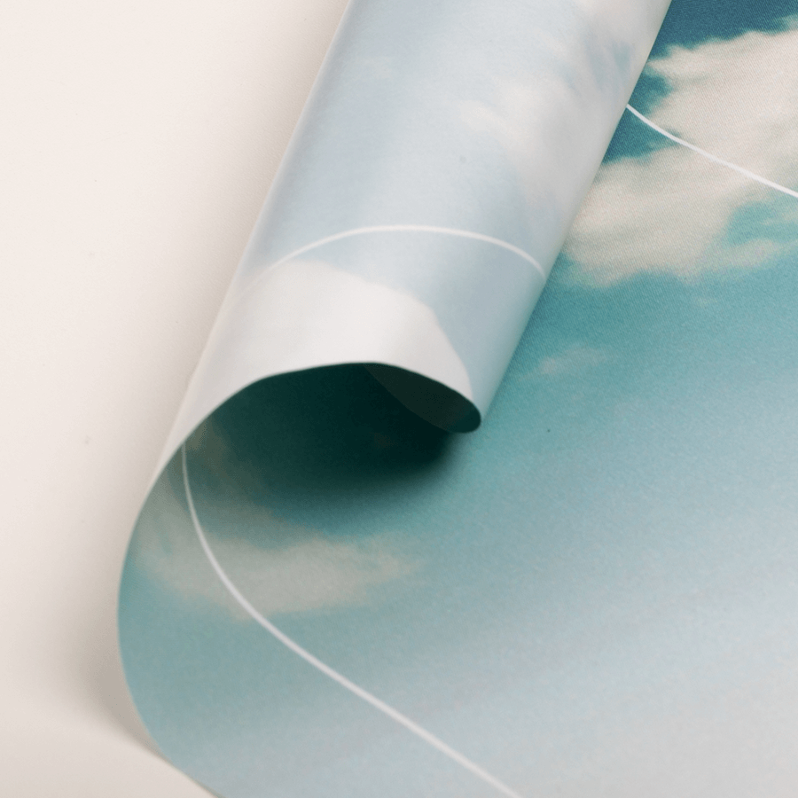 Nachhaltiges Textilbanner mit individuellem Druck in Detailansicht