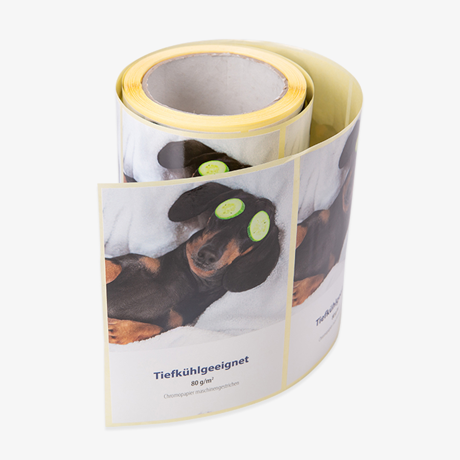 Tiefkühl-Etiketten auf Rolle, temperaturbeständig und lebensmittelgeeignet