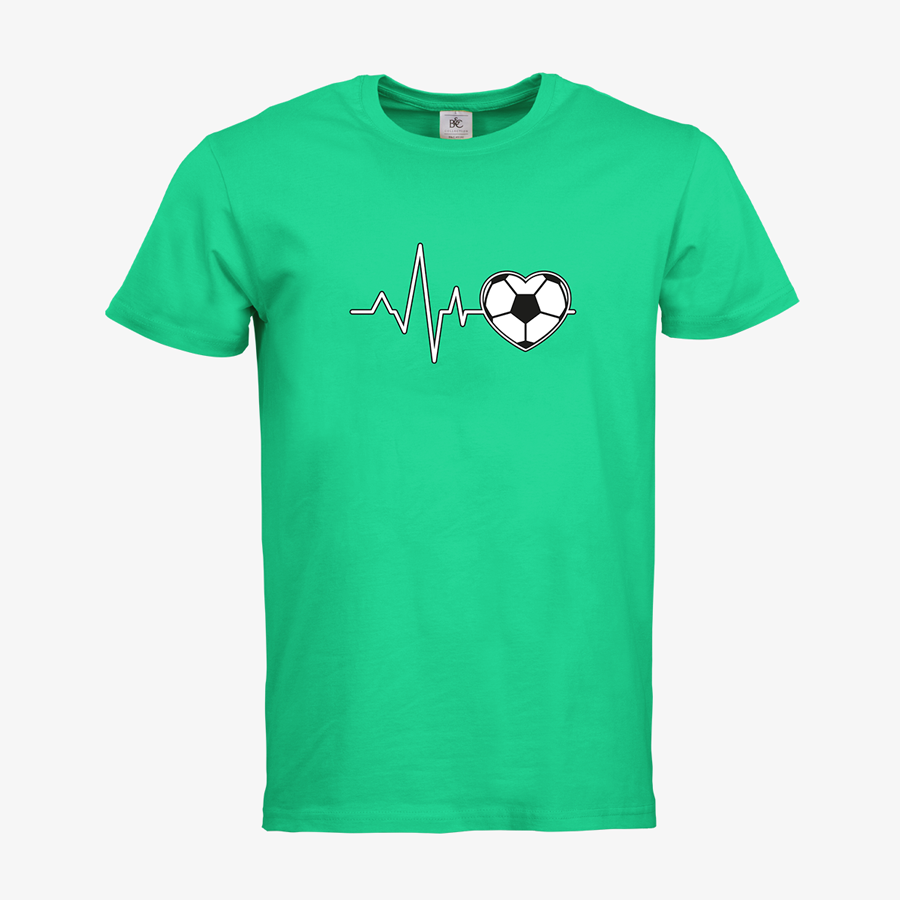 Premium-T-Shirt von B&C Collection für Herren, mit Fußball-Standardmotiv