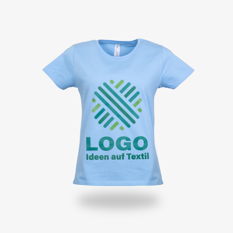 Hellblaues Premium-T-Shirt für Damen von B&C