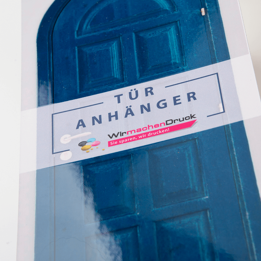 Türanhänger modern farbig UV-Lack partiell