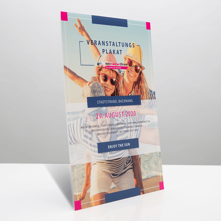 Veranstaltungs-Doppelplakat aus Hohlkammerplatten individuell einseitig bedruckt